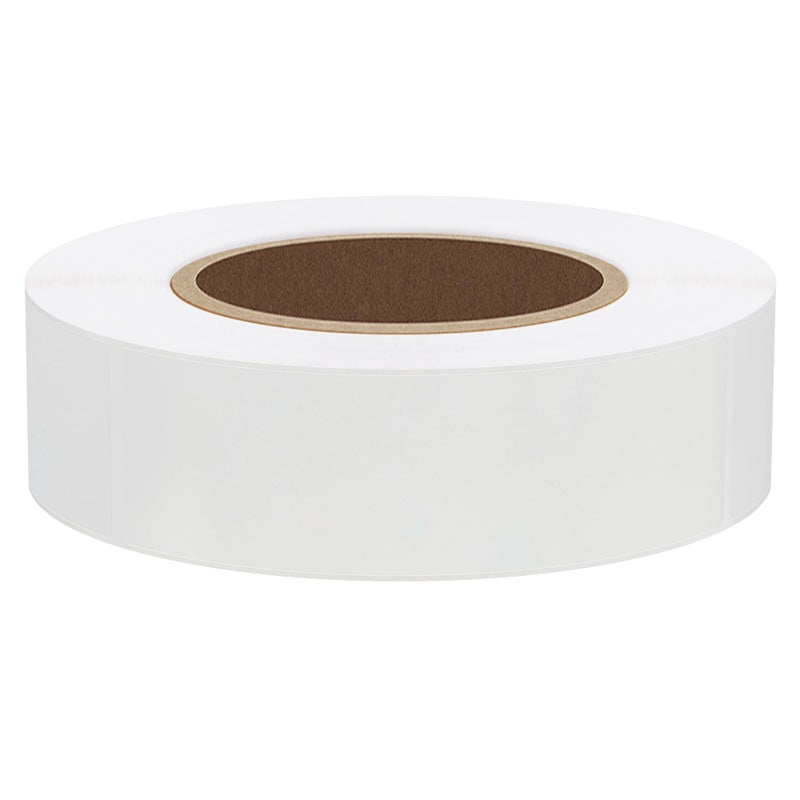 Hybsk 1x3 inch Rectangle Square Crystal Clear Retail Package Seals Circle Wafer Stickers/Transparent Labels (1x3 inch) - Image 1
